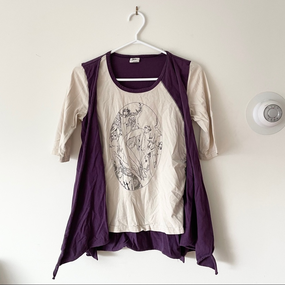 🔮Purple Dreams Graphic Mid Sleeve Tee - Picture 4 of 9